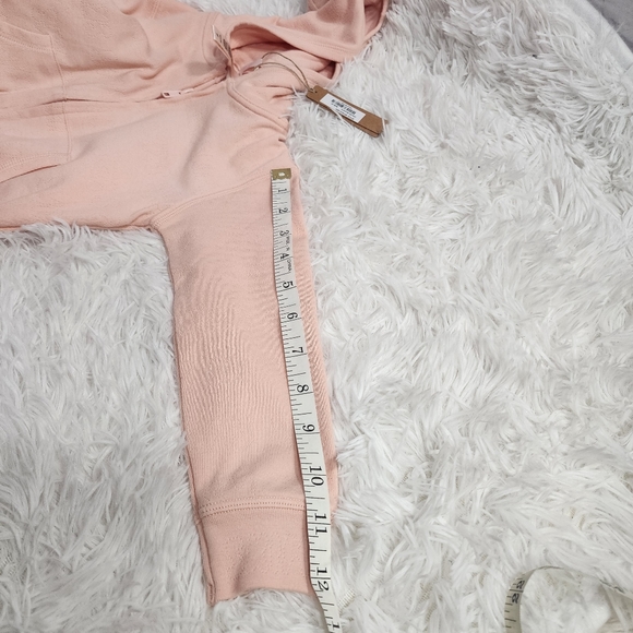 SKIMS Girls Kids Pink Quartz Pointelle Logo Full Zip Up Hoodie Size 3T/NWT - Picture 4 of 8